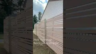 How to line up fence posts straight with a string line