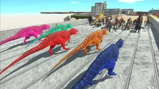 Escape from Neon Acrocanthosaurus - Animal Revolt Battle Simulator