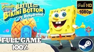 SpongeBob: Battle for Bikini Bottom Rehydrated - 100% Full Walkthrough (All Golden Spatulas & Socks)