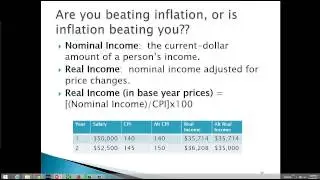 Calculating Real Income