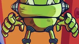 Cartoon Monster Adobe Illustrator  CC speedart
