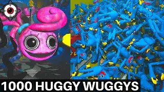 Can 1000 Huggy Wuggys Stop Mommy Long Legs or the Train in Poppy Playtime Chapter 2?