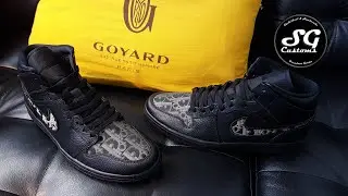 Dior x Air Jordan 1 Mid custom sneakers