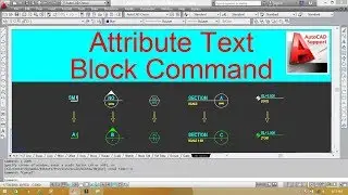 Attribute Text Block in AutoCad II Attribute Blocks Hindi/Urdu Tutorial