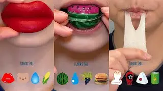 Eat emoji in order💋🐻💧🌽#food #shorts