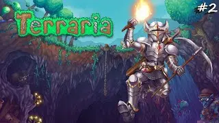 Прохождение  Terraria #2 Пещера пещера и ещё раз пещера