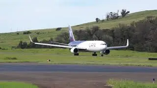 Most remote airport in the world Easter Rapa Nui Landing...