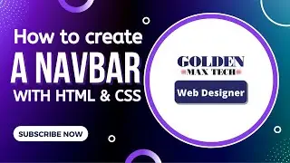 How to create navbar with HTM and CSS 