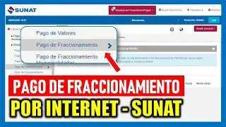 Pago de fraccionamiento SUNAT por internet 2024 |Tutorial paso a paso