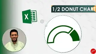 Project Percent Completion using half Donut Chart