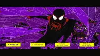 Spider-Man Into The Spiderverse Blu-Ray Menu Original