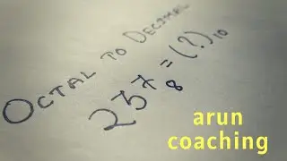 OCTAL TO DECIMAL | NUMBER SYSTEM | JELET | ARUN PAUL.