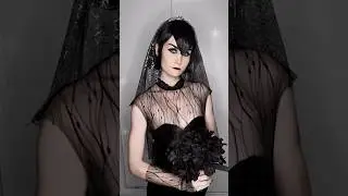 Mavis Dracula in her wedding dress 🖤 