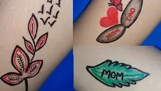 temporary tattoo making at home/easy tattoo ideas/simple tattoo design
