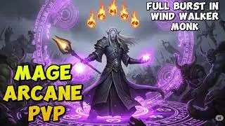 Arcane Mage BURSTS Monk in 3 SECONDS! | WoW 2v2 Arena @Hammer_Healer my Healer