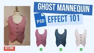 How To Create A Perfect Ghost Effect In Photoshop in Different Color - Ghost Mannequin Photography