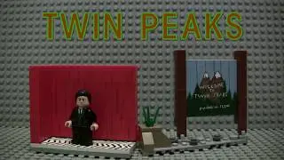 Lego Twin Peaks custom painted Dale Cooper Minifigure + Display Stand