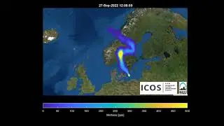 Nord Stream methane gas cloud emission modelling