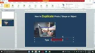 how to duplicate a photo or objects in powerpoint