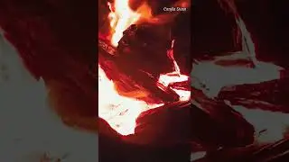 Видео√2 ГоРеНиЕ УгЛя/ Шепот огня/Красный огонь 🔥/Спокойствие/ Релакс ❤️‍🔥