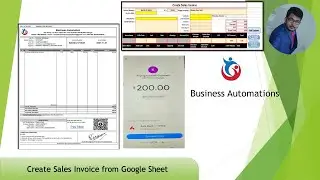 Create Sales Invoice from Google Sheet using Google Scripts | UPI Payment Collection