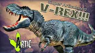Artic Figures Super Articulated V Rex Review!!! Vastatosaurus Rex!!!
