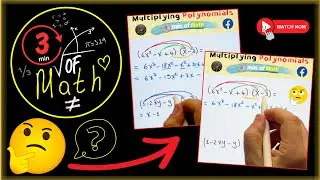 MULTIPLYING POLYNOMIALS - HOW TO MULTIPLY POLYNOMIALS - BASIC ALGEBRA!