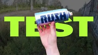 RUSH paint test. Chrome piece on train line. Wide cap test