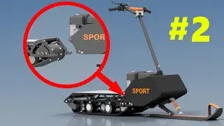 DIY Snowmobile DRAWINGS (#2 DISASSEMBLE) / Mini snow bike