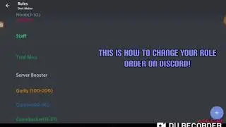 How to change role order in discord