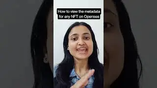 How to view the metadata for any NFT on Opensea #shorts