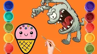Bolalar uchun muzqaymoq qanday chiziladi | How to draw ice cream kids  |Как нарисовать мороженое