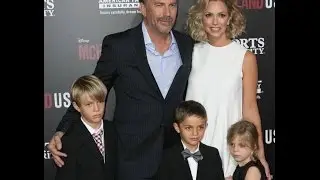 Kevin Costner & his Family at the World Premiere / Red Carpet  of McFarland USA ,Disney - Snapshots