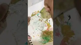 ATC Cards. Have Fun With Paint!  | Mini Art Journaling 