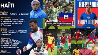 Official list of the Haitian national team 🇭🇹 from Odsonne Édouard Gorby Donald Guerrier/2 reinfo...