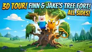 3D Environment Showcase: Adventure Time Tree Fort with Finn & Jake