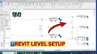 Revit setting level | revit architecture set level in hindi 
