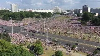 16 августа. Минск. Стела. Марш свободы