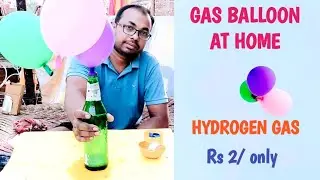 Gas Ballon making at home | Hydrogen gas at home | Gas Balloon easy to make