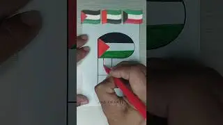 menggambar 3 bendera dengan warna yang sama 🇵🇸🇦🇪🇰🇼