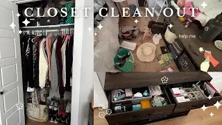 CLOSET CLEAN OUT; for spring? groundbreaking.