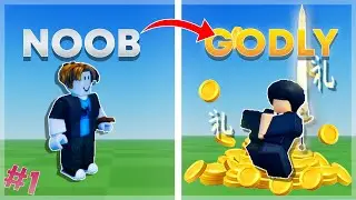 Transforming into a GOD With Blade Ball Trading | Roblox Noob to Godly Trading #1