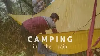 CAMPING saat hujan... Tenda sampai Roboh