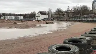 Мототрек на Тореза - дождливый февраль 2020 года