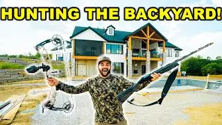 Hunting My BACKYARD for the FIRST TIME!!! (Catch Clean Cook)