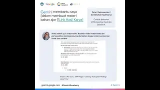 Cara membuat tugas pada templet bukti karya gemini Academy