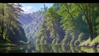 Summer Kingdom | Fantasy Music | 🌒Simple Animation Art☄️