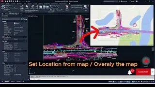 How to set the location from Map into AutoCAD