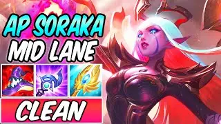 AP SORAKA MID S+ NIGHTBRINGER MID GAMEPLAY | FULL AP BURST Build & Runes | League of Legends