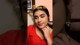 ഓണംതിന് ഒരുങ്ങാം ❤️ ONAM MAKEUP GRWM look 2024 #onam #onamspecial #festival #shorts